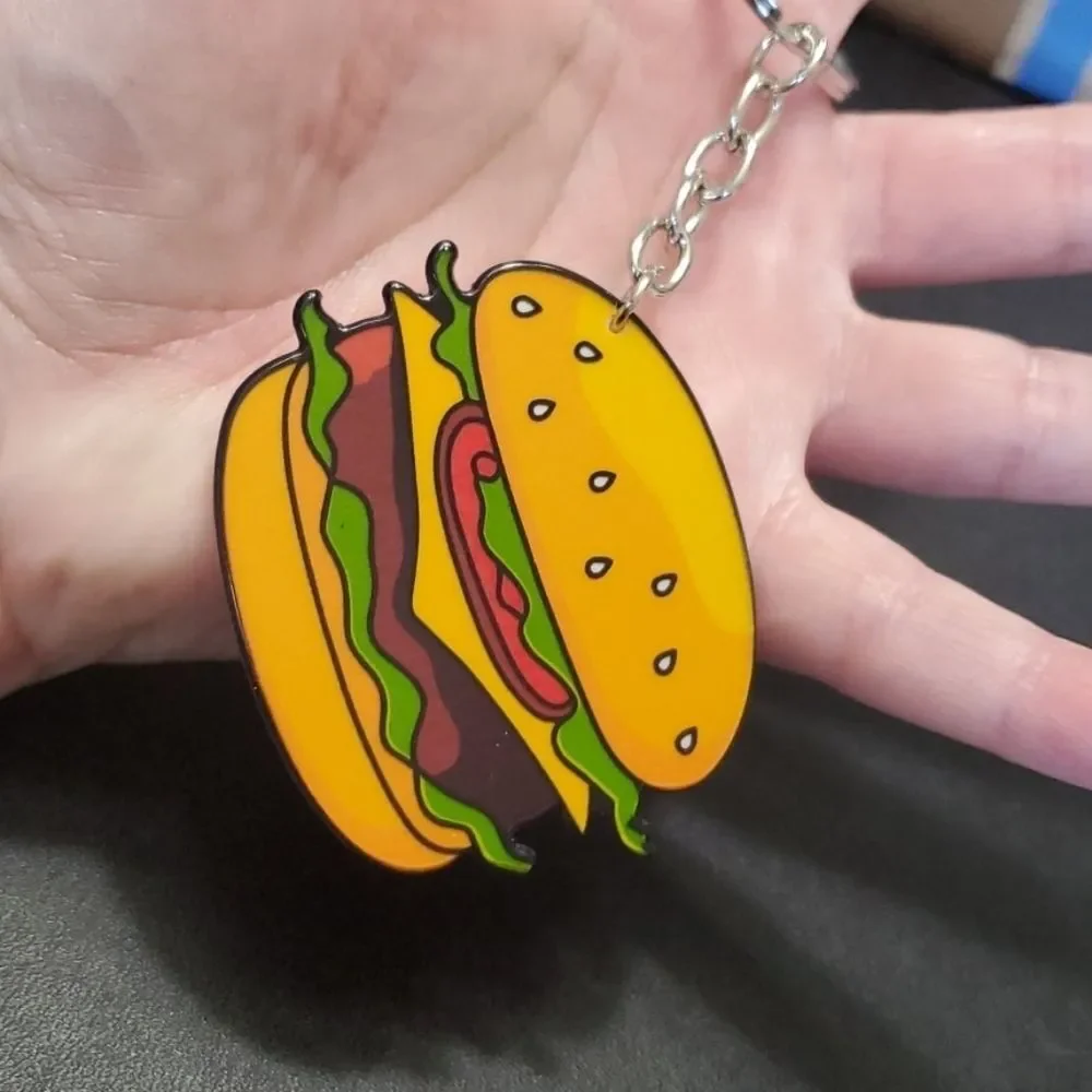 Cheeseburger Cheeseburger Cheeseburger key fob